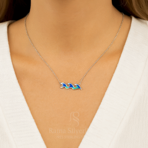 Silver Necklace - Waves